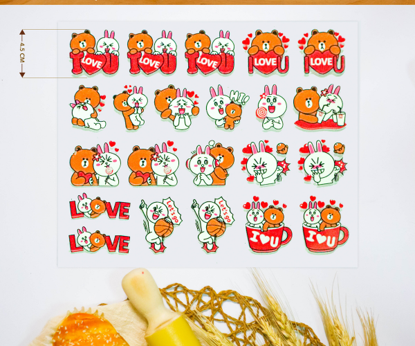 Khuôn In Hình Gấu Brown & Cony