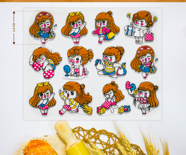 Khuôn In Hình Girl Shopping