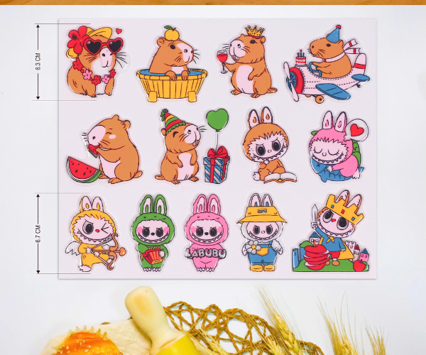 Khuôn In Hình Capybara & Labubu