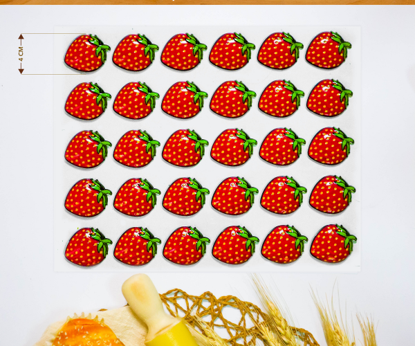 Khuôn In Hình Trái Dâu