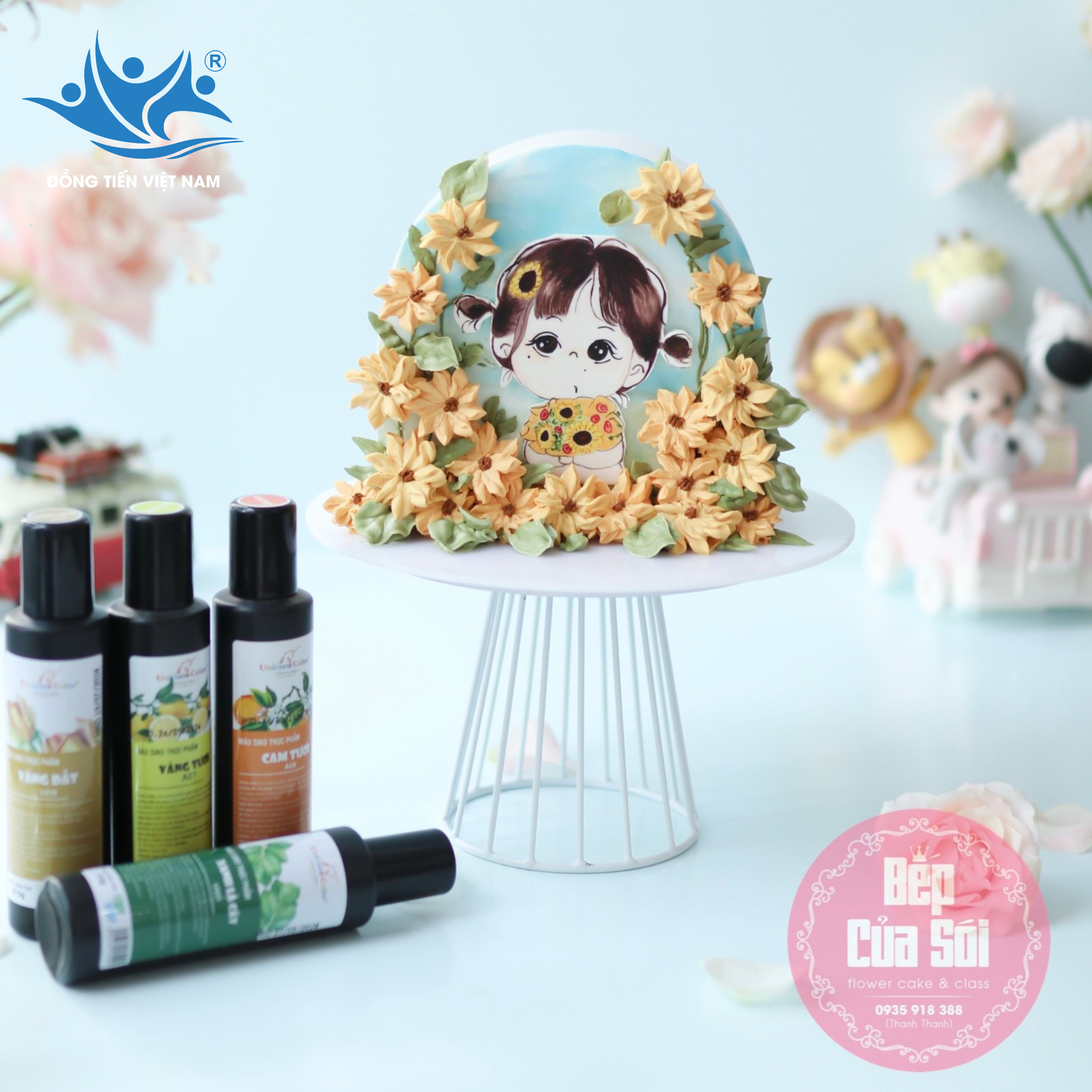 bánh kem siro Unicorn