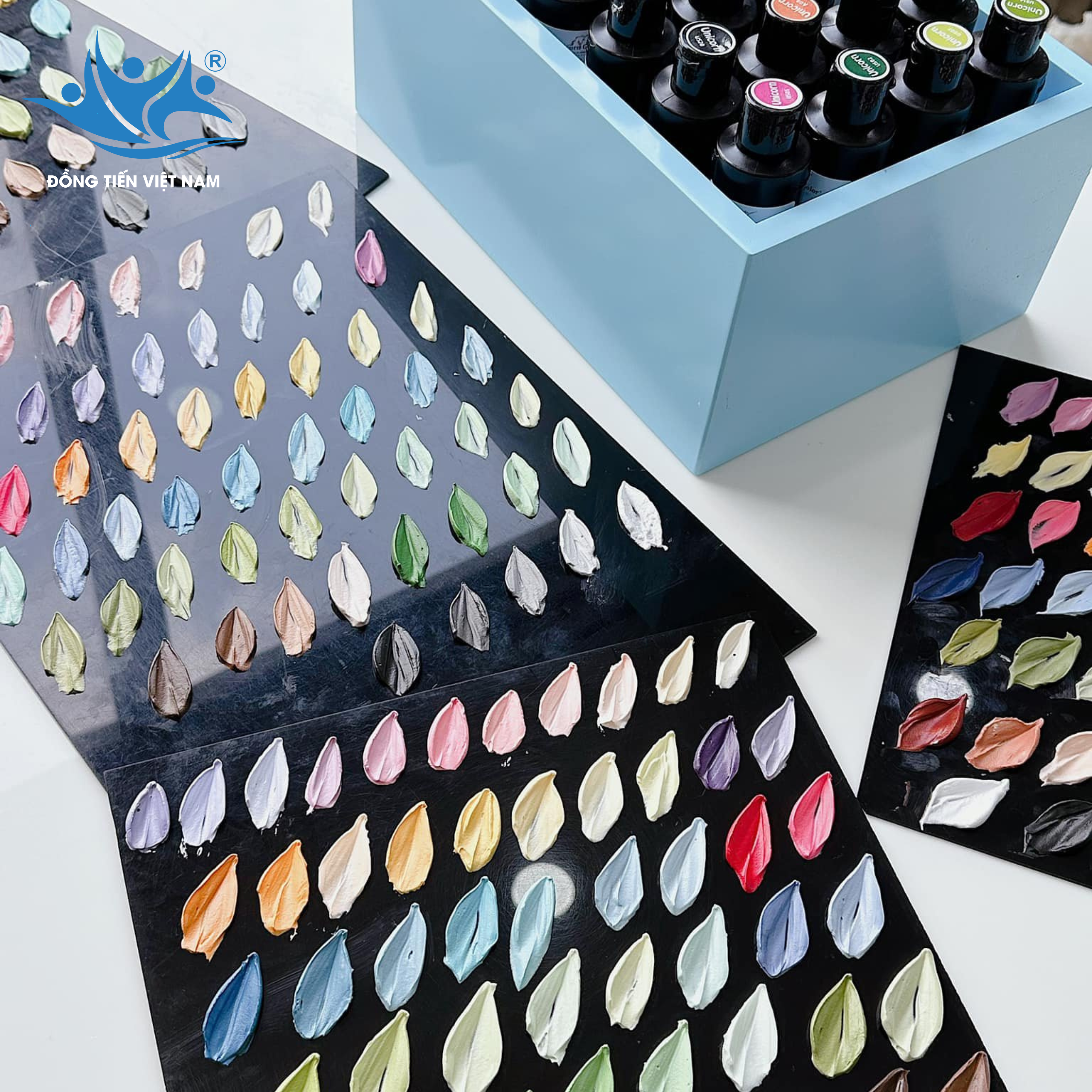 mix màu siro unicorn