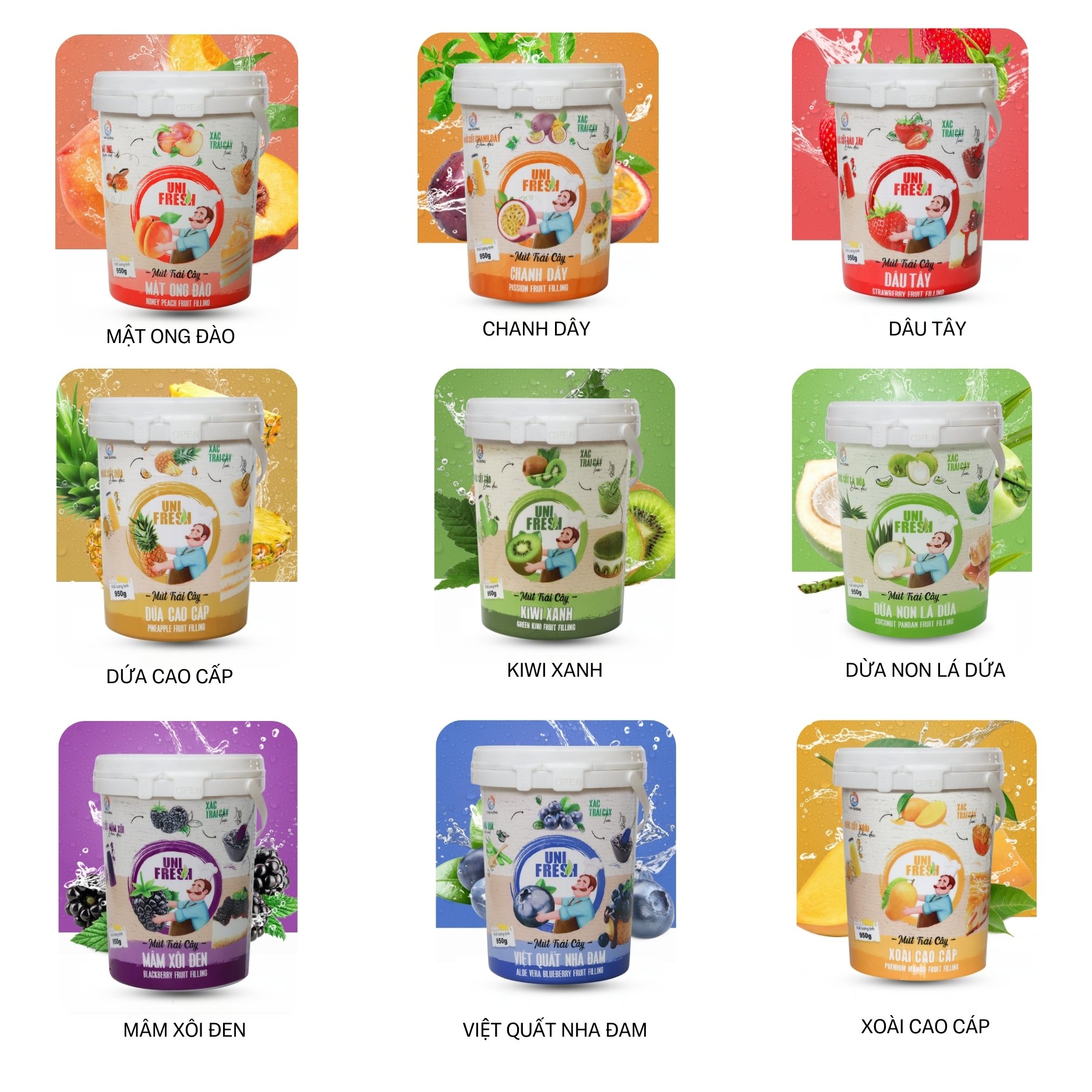 Tổng Hợp Mứt Trái Cây  Unifresh 950g