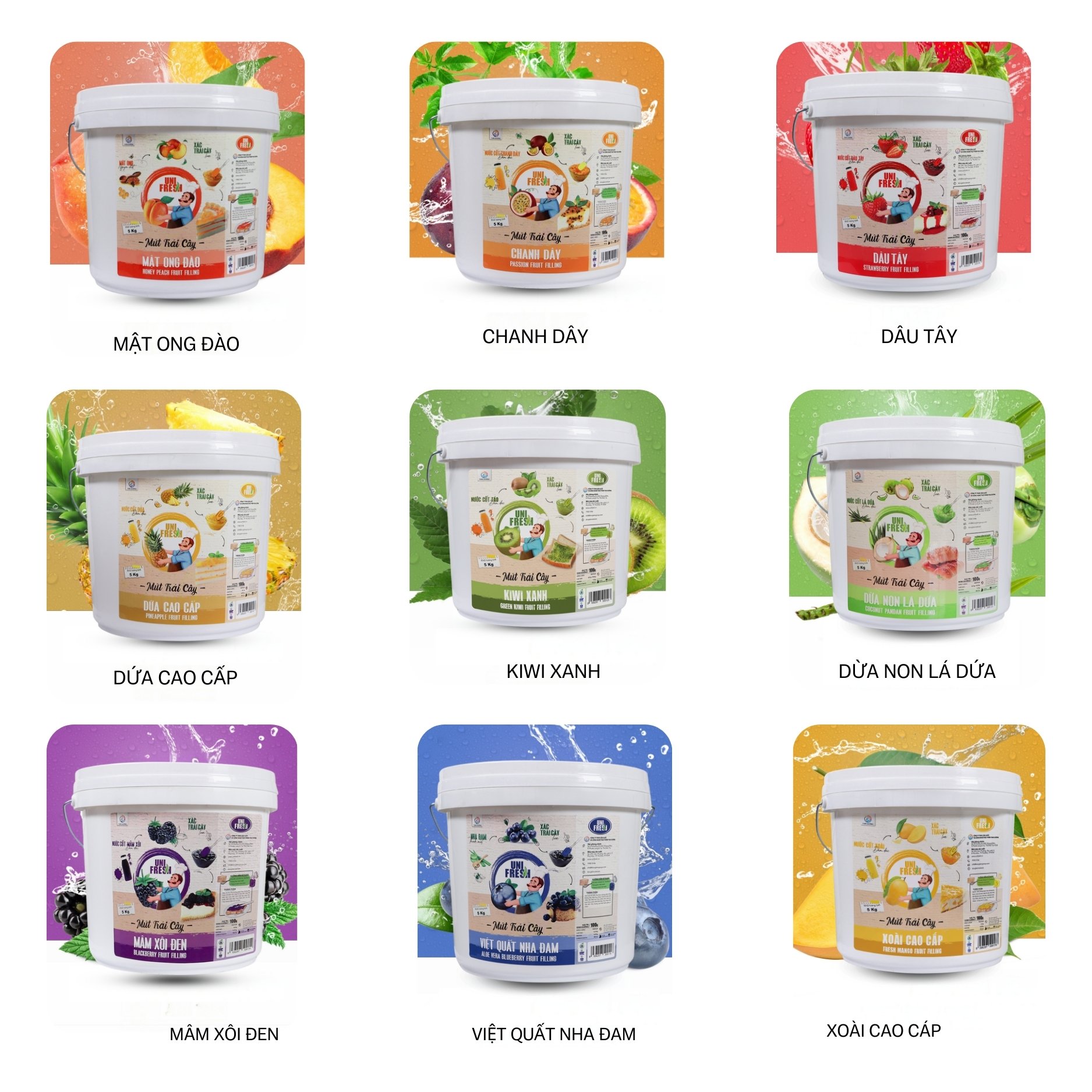 Tổng Hợp Mứt Trái Cây Unifresh 5kg