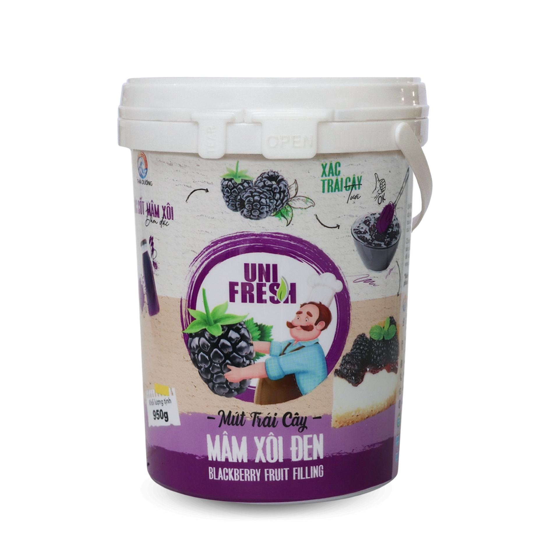 Mứt Trái Cây Unifresh Mâm Xôi Đen 950g