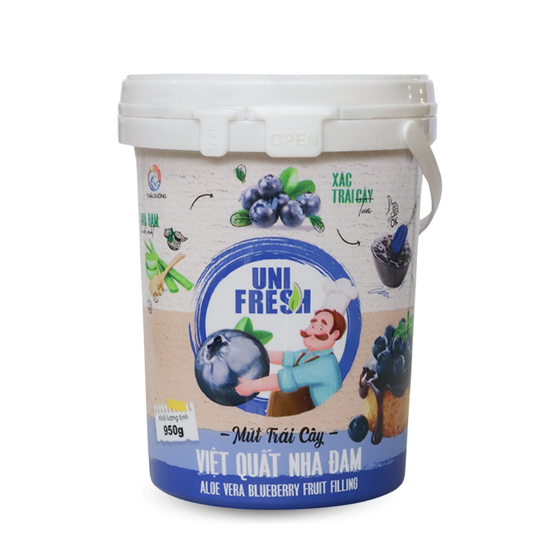 Mứt Trái Cây Unifresh Việt Quất Nha Đam 950g