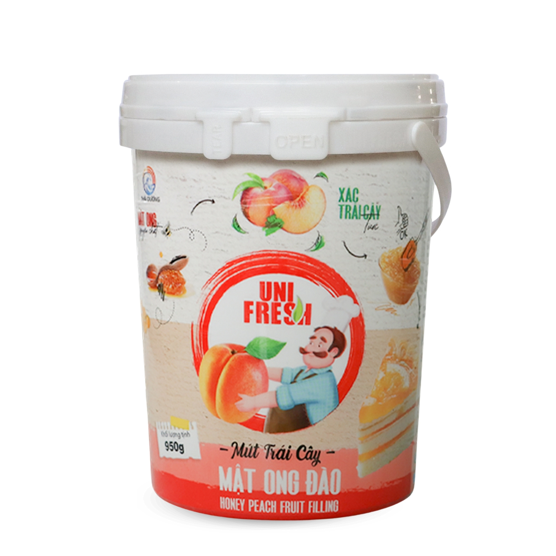 Mứt Trái Cây Unifresh Mật Ong Đào 950g