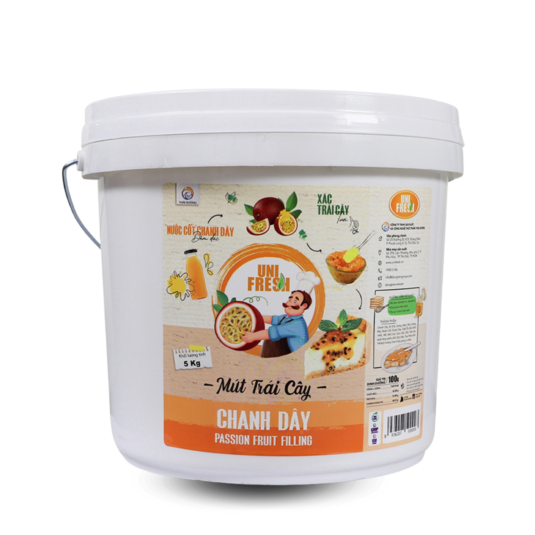 Mứt Trái Cây Unifresh Chanh Dây 5kg