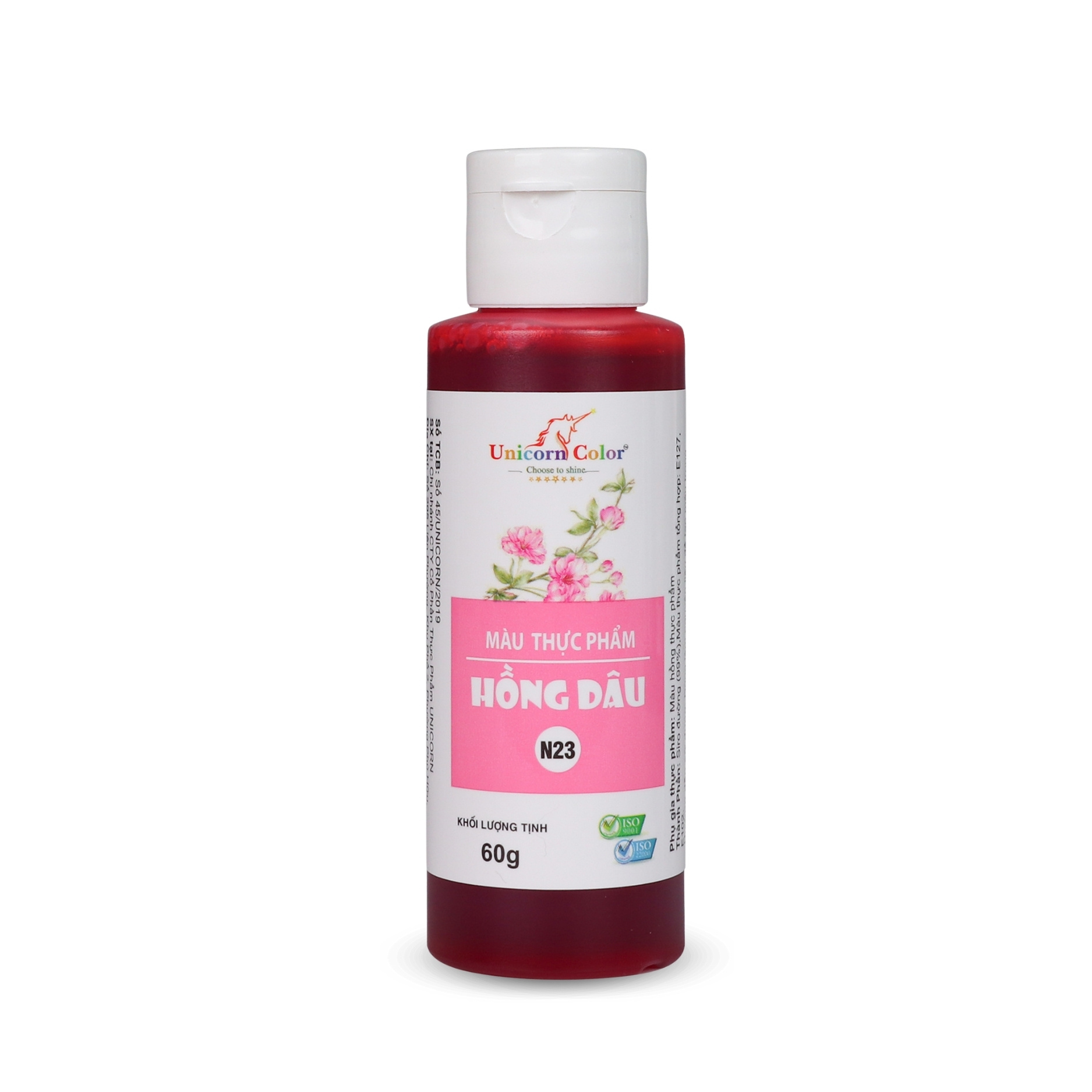 Màu Siro Unicorn Hồng Dâu 60g