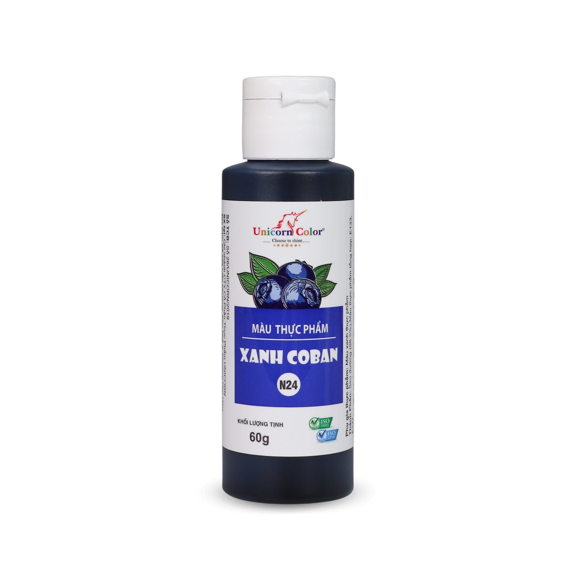 Màu Siro Unicorn Xanh Coban 60g