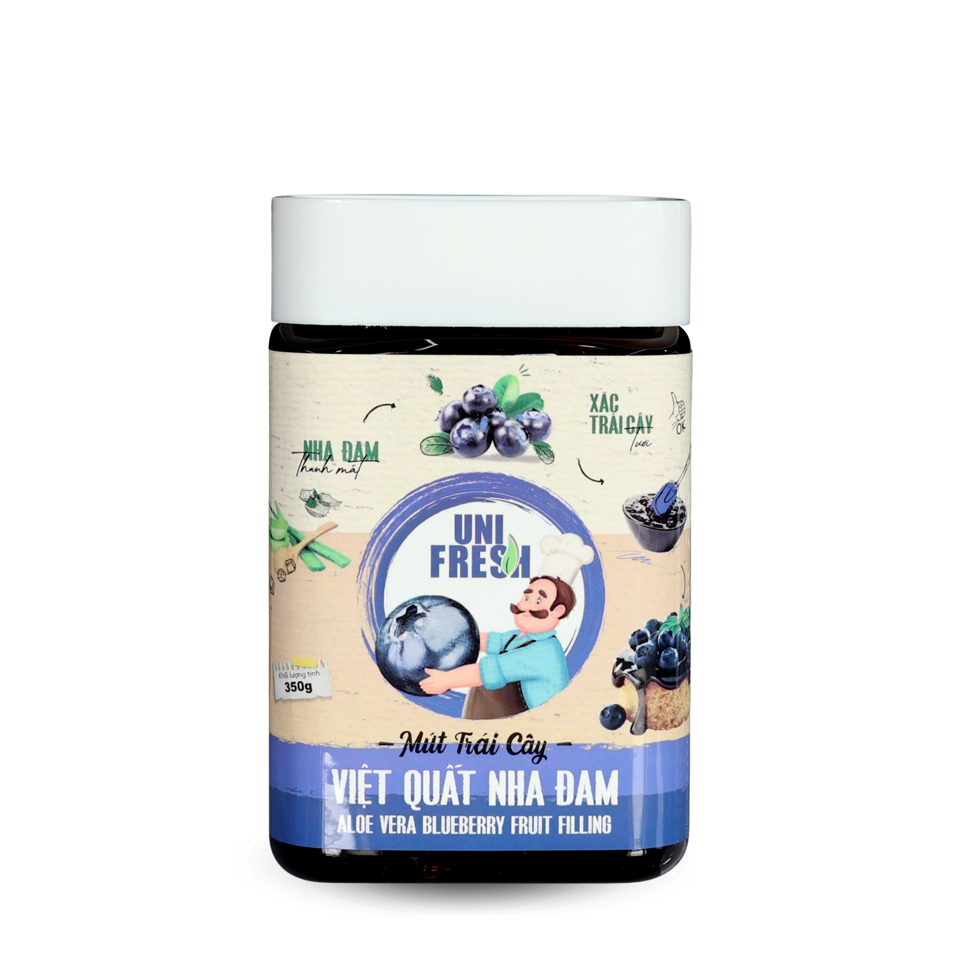 Mứt Trái Cây Unifresh Việt Quất Nha Đam 350g
