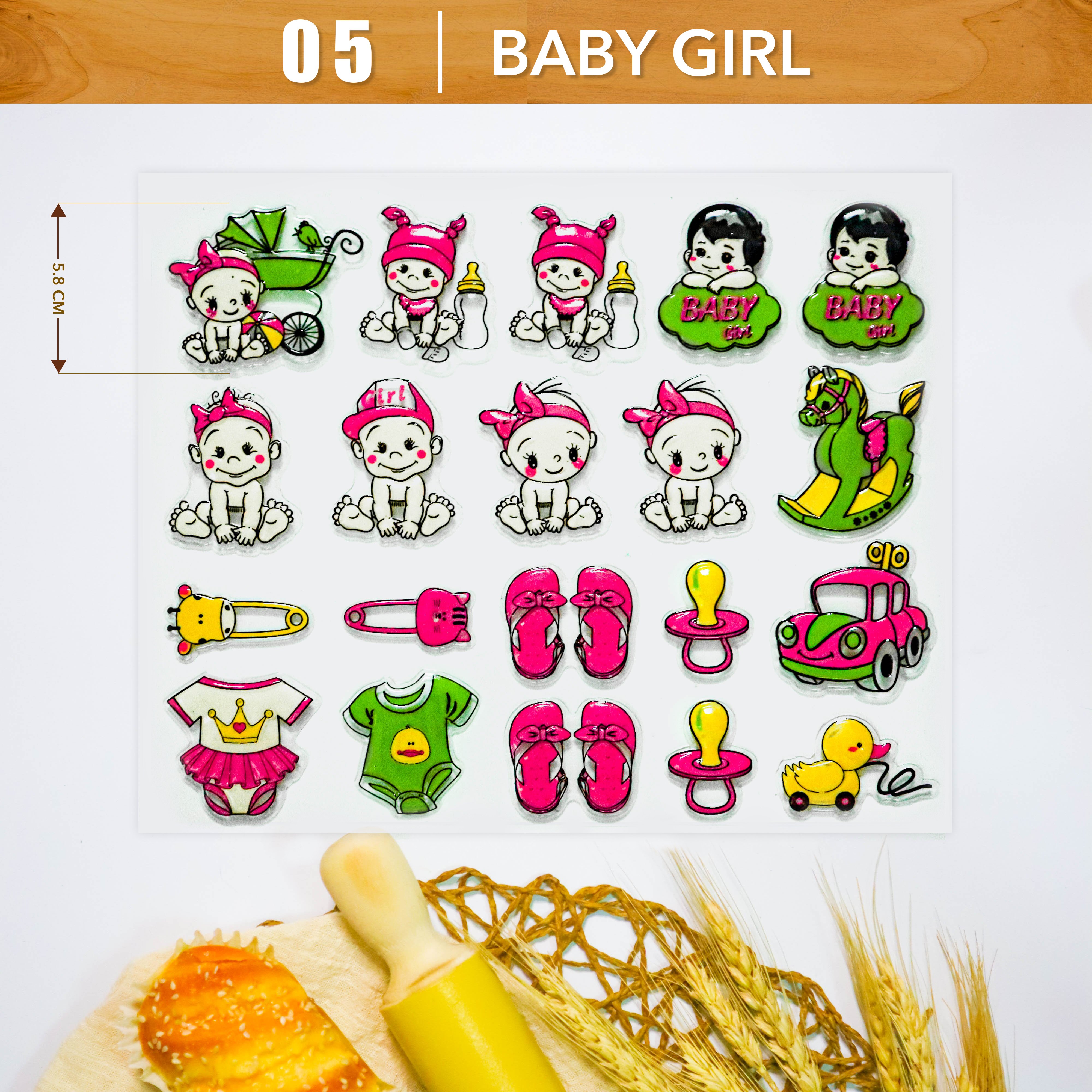 Khuôn In Hình Socola-Baby Girl