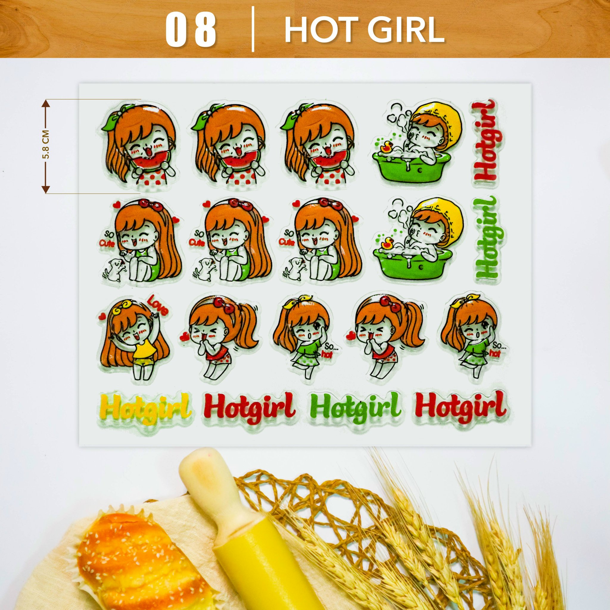 Khuôn In Hình Socola-Hot Girl