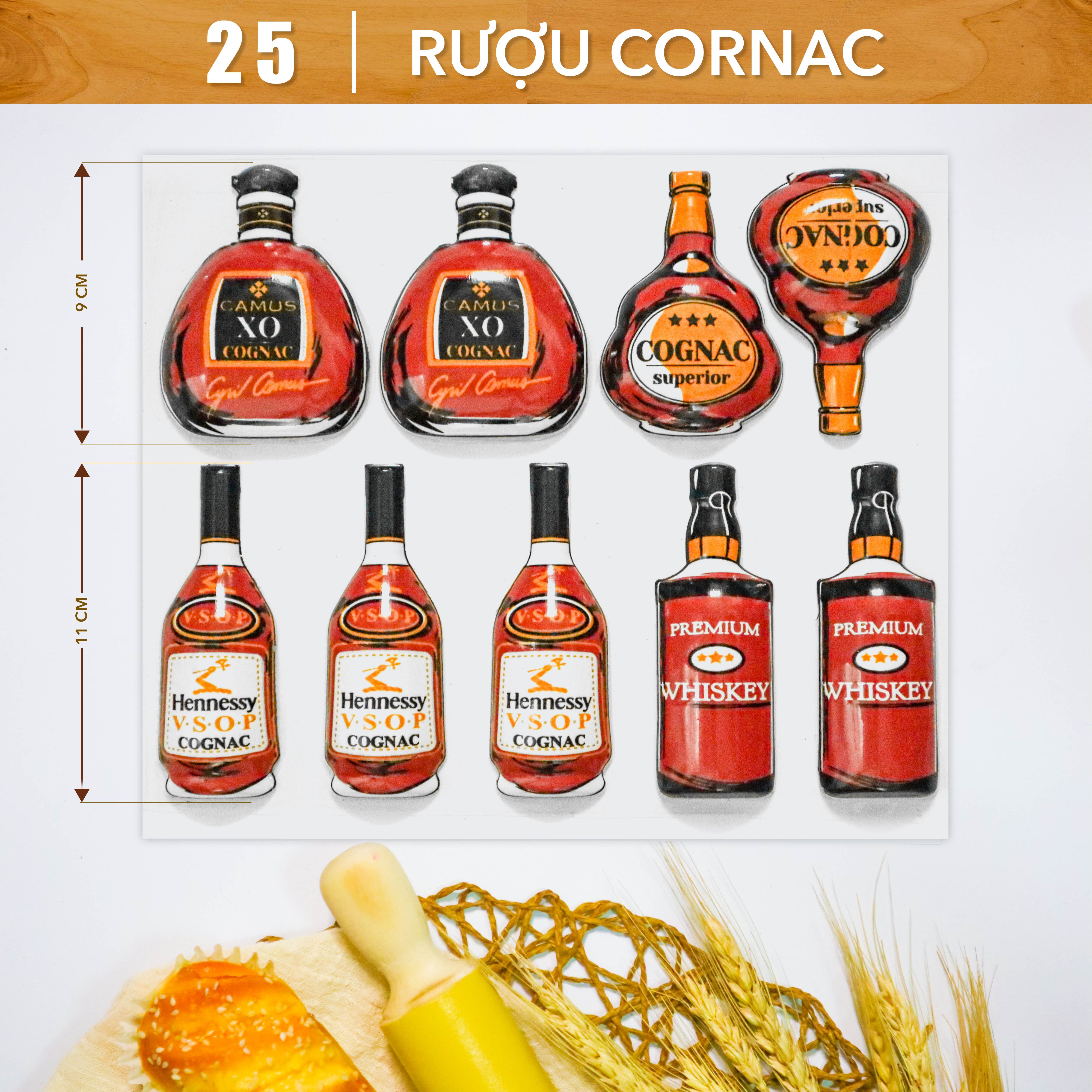 Khuôn In Hình Socola-Rượu Cornac
