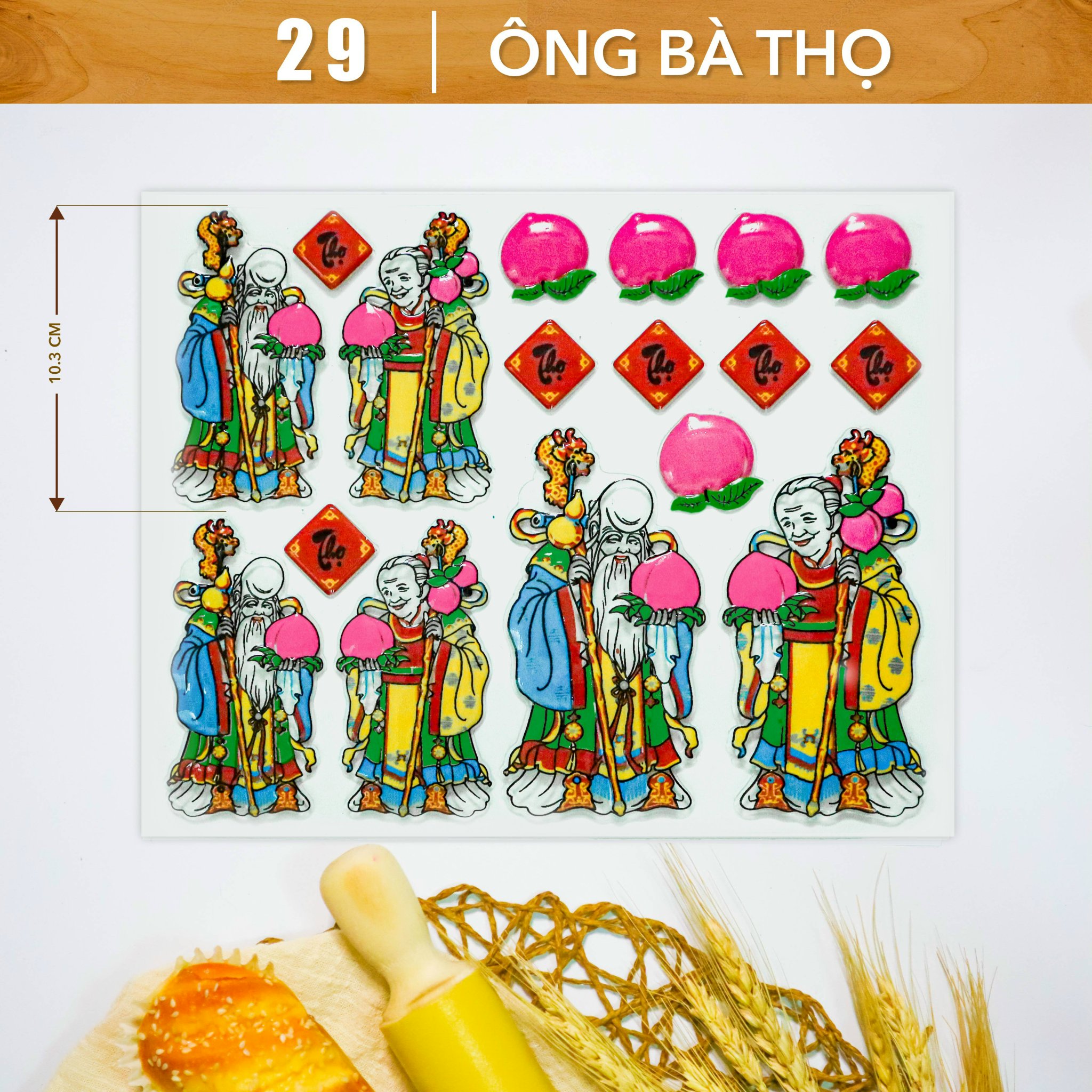 Khuôn In Hình Socola-Ông Bà Thọ