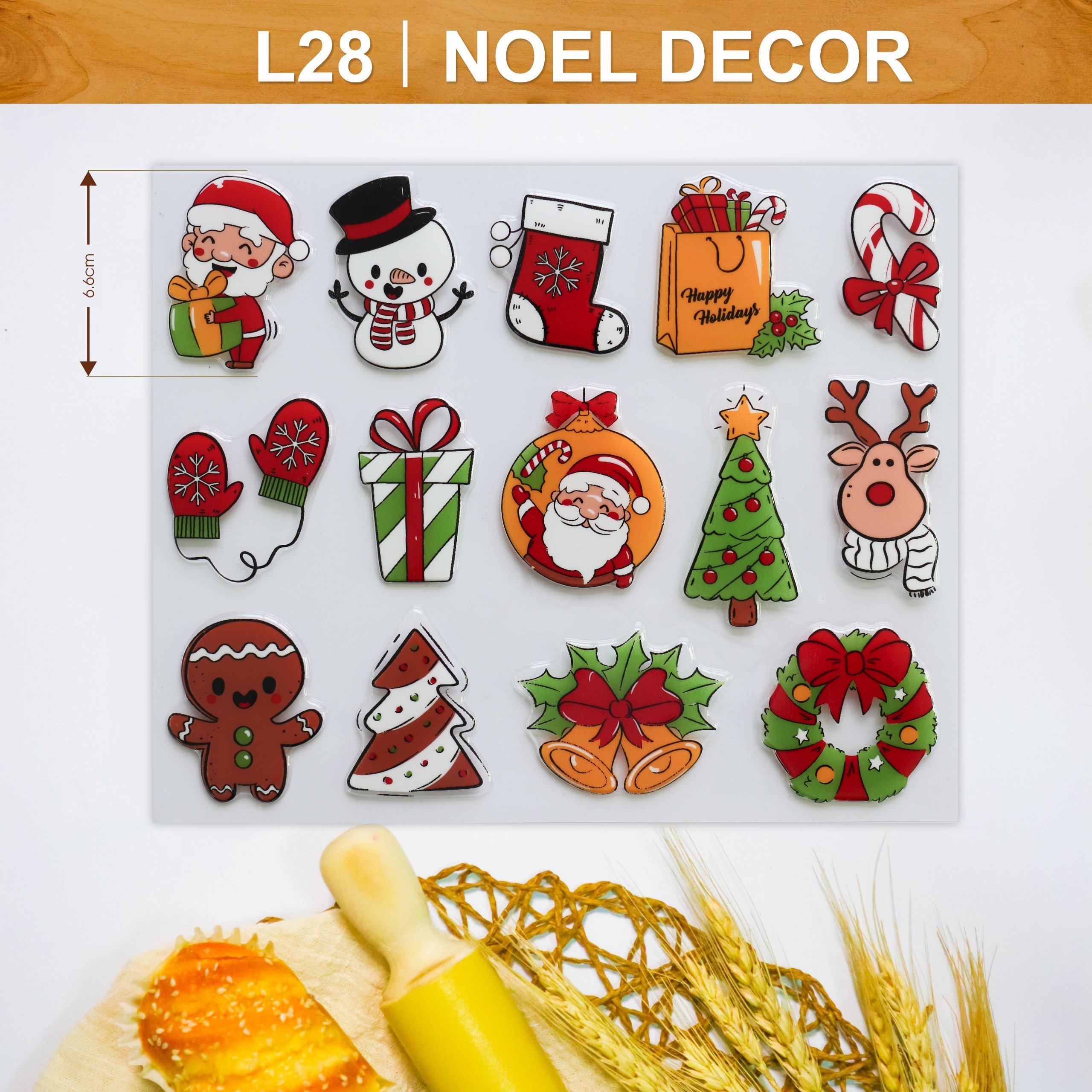 Khuôn In Hình Socola-Noel Decor