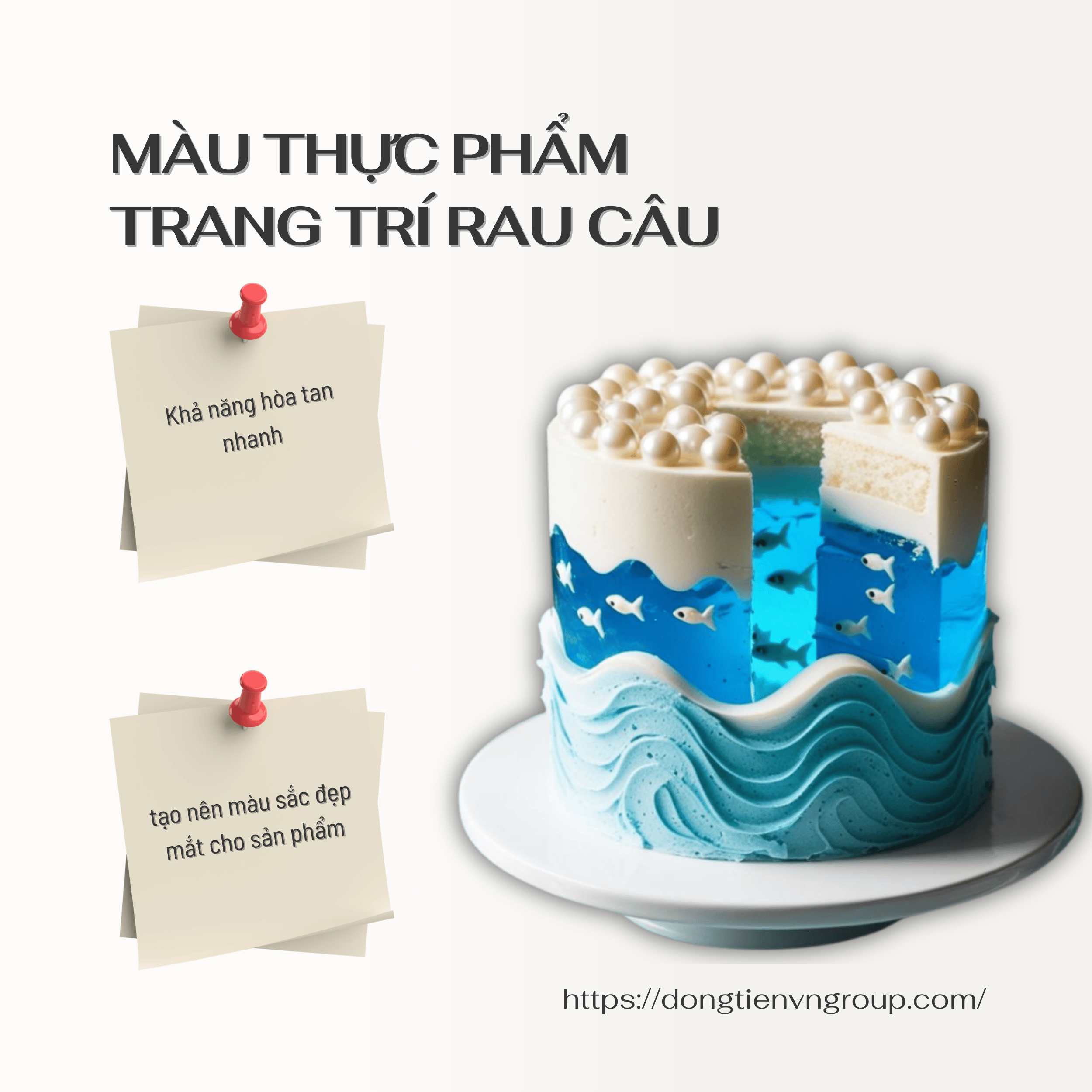 Màu siro thực phẩm trang trí bánh rau câu