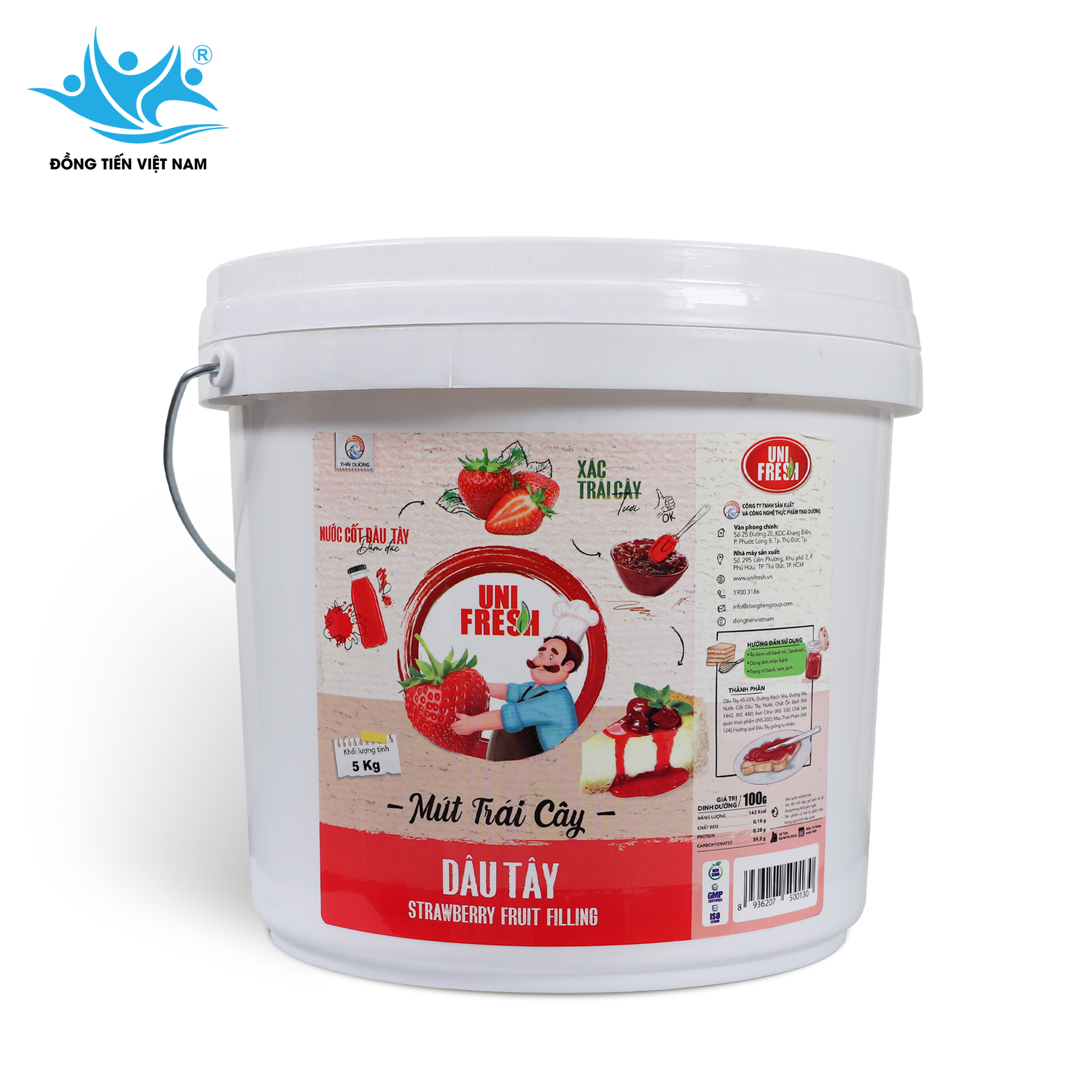 Tổng Hợp Mứt Trái Cây Unifresh 5kg-Dâu Tây