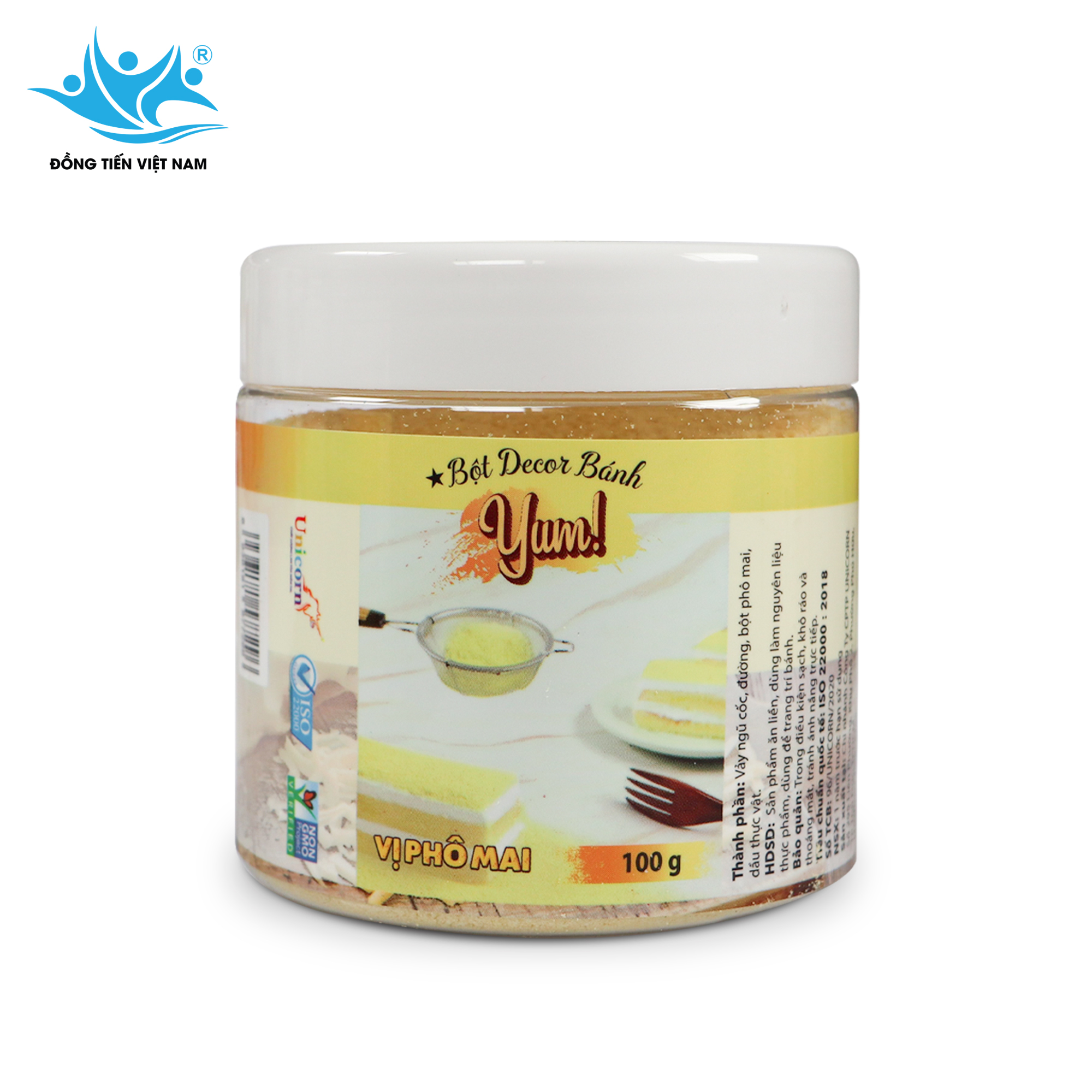 Tổng Hợp Bột Decor Bánh 100g-Vị Phô Mai