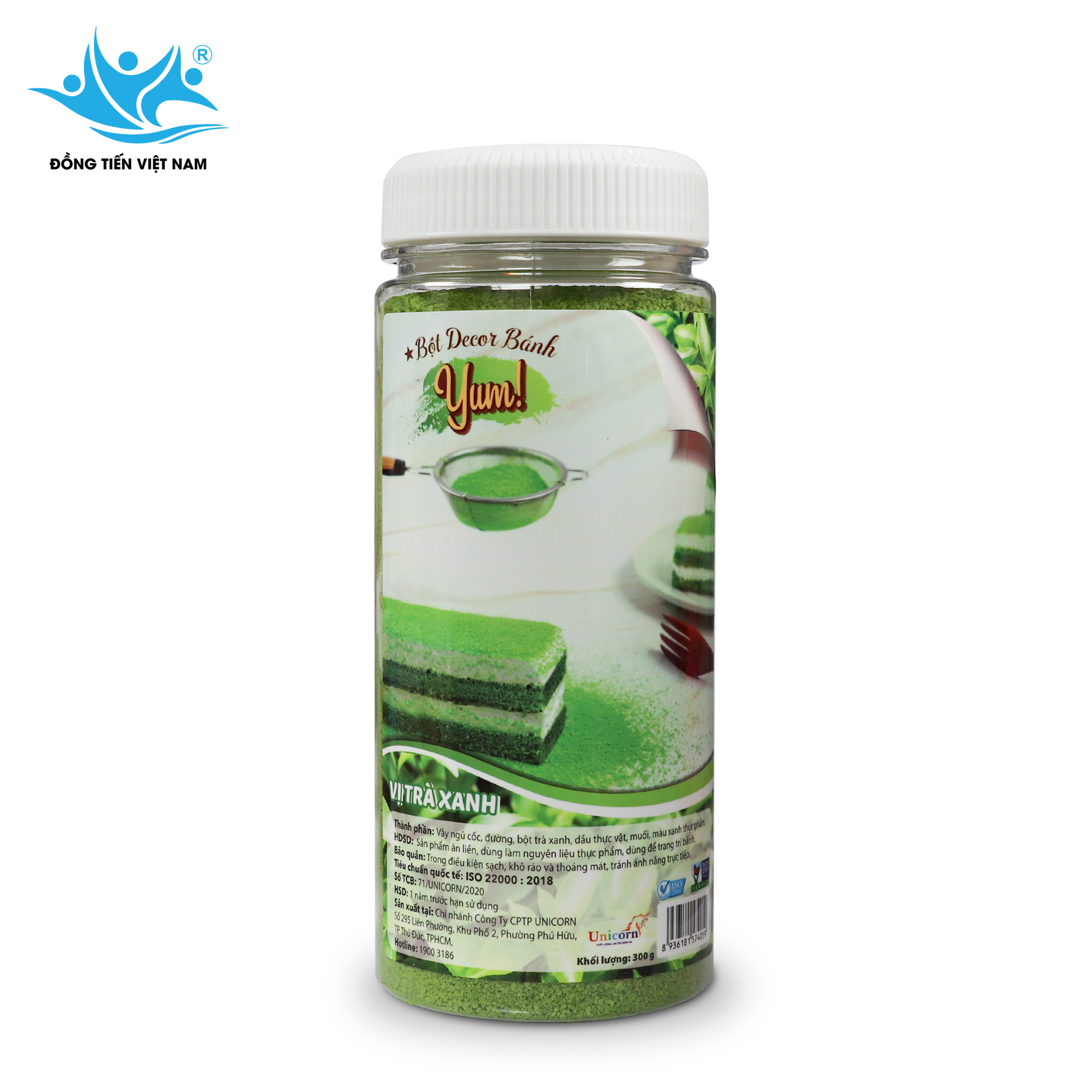 Tổng Hợp Bột Decor Bánh Yum! 300g -Vị Trà Xanh