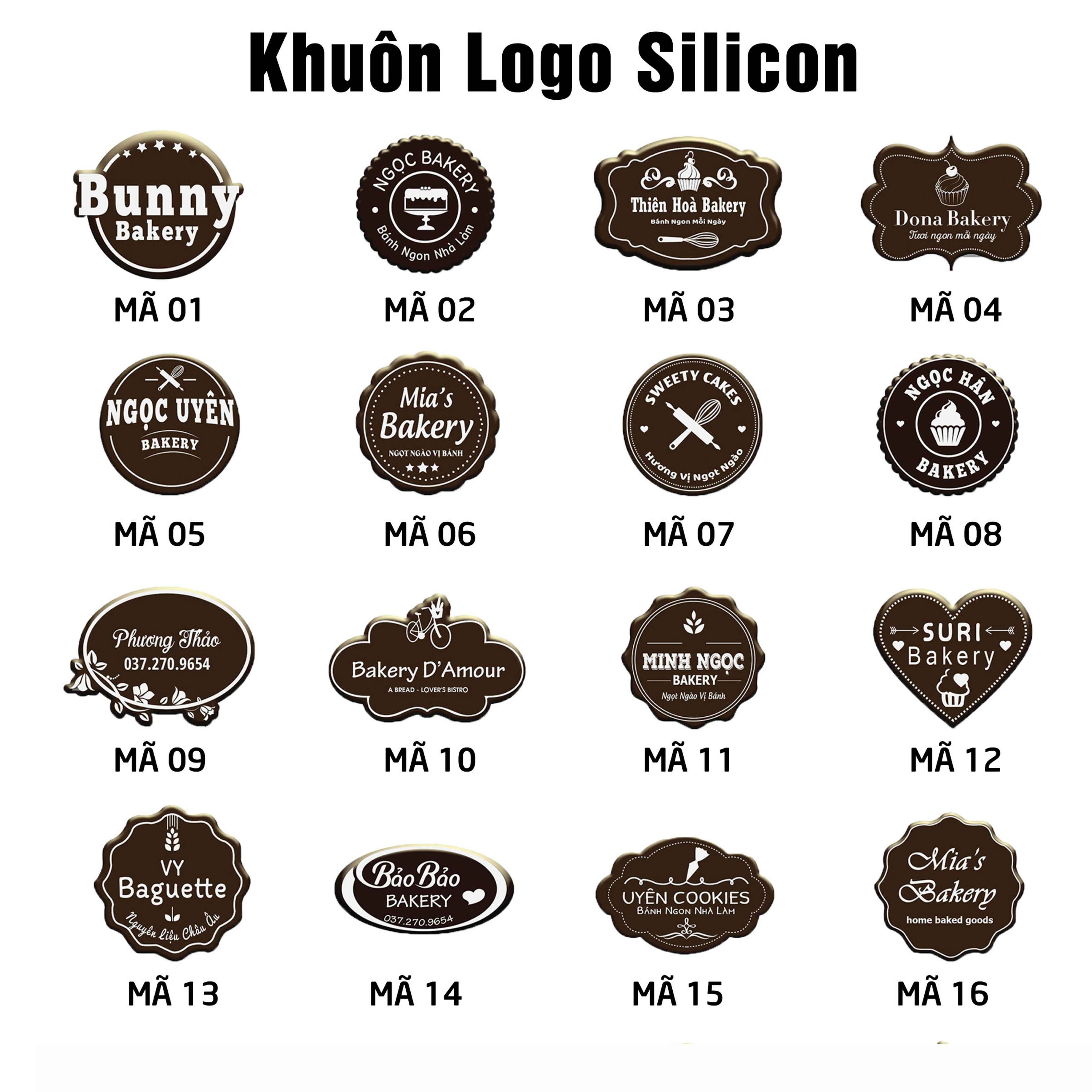 Khuôn Logo Silicon Theo Yêu Cầu