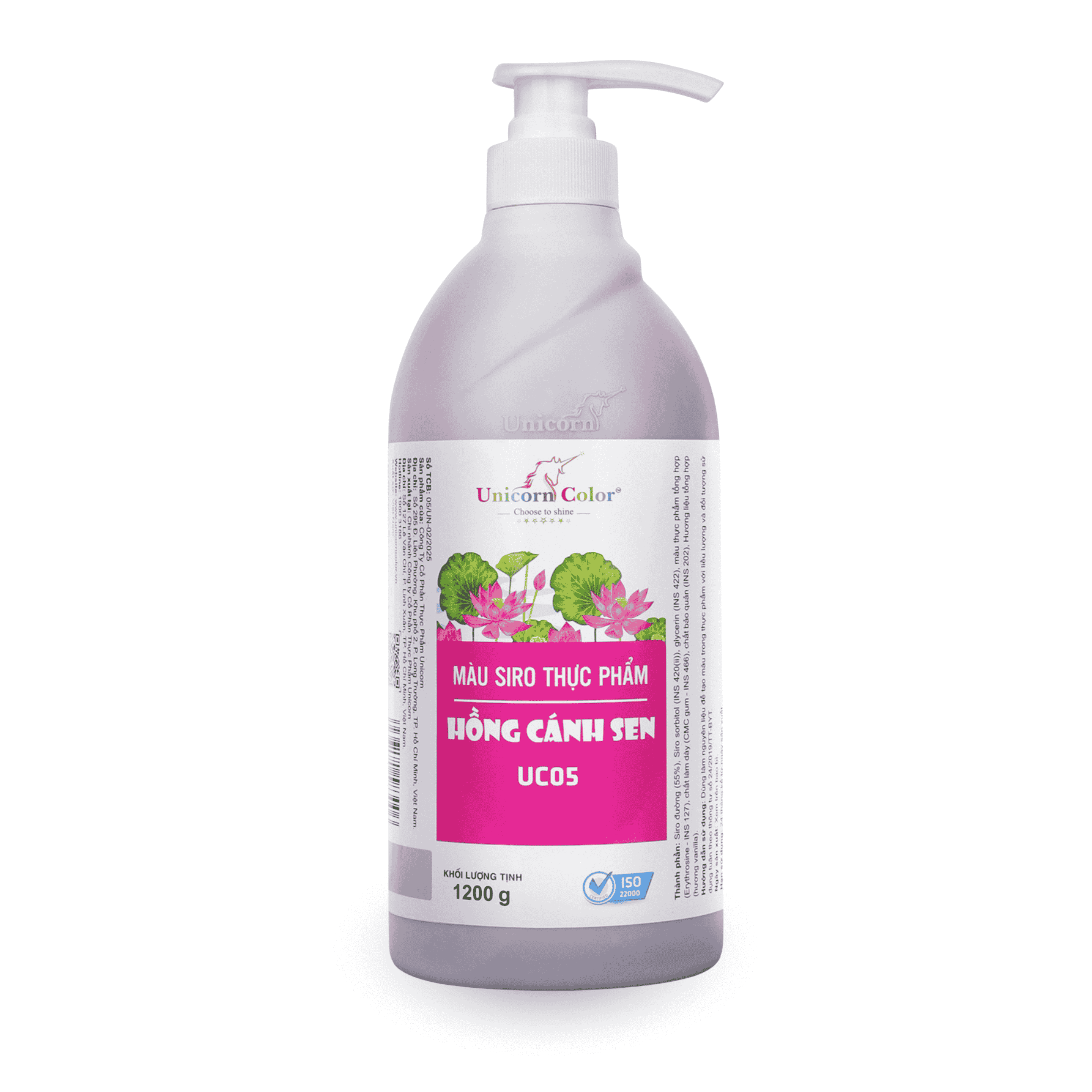 Màu Siro Unicorn Hồng Cánh Sen 1200g