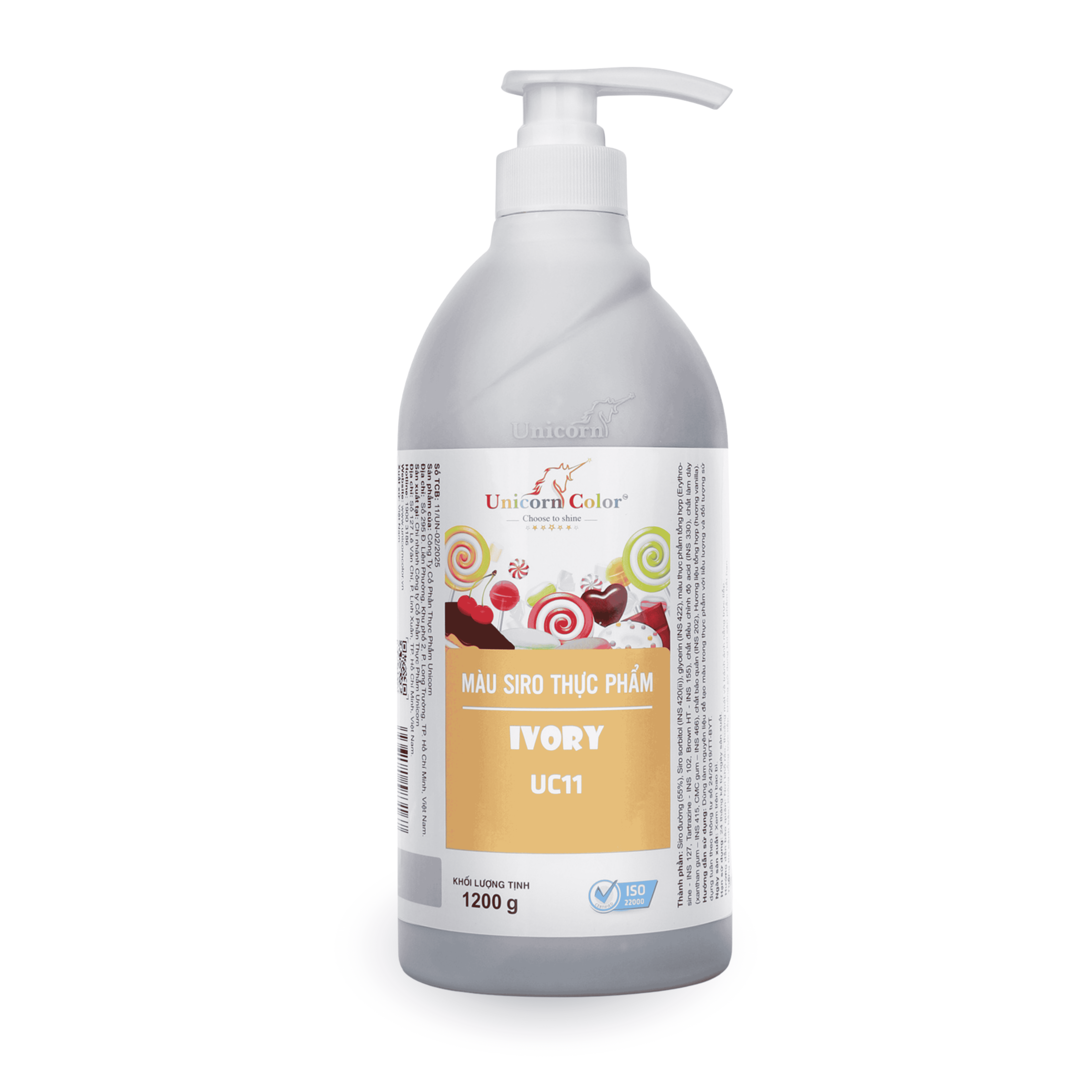 Màu Siro Unicorn Ivory 1200g