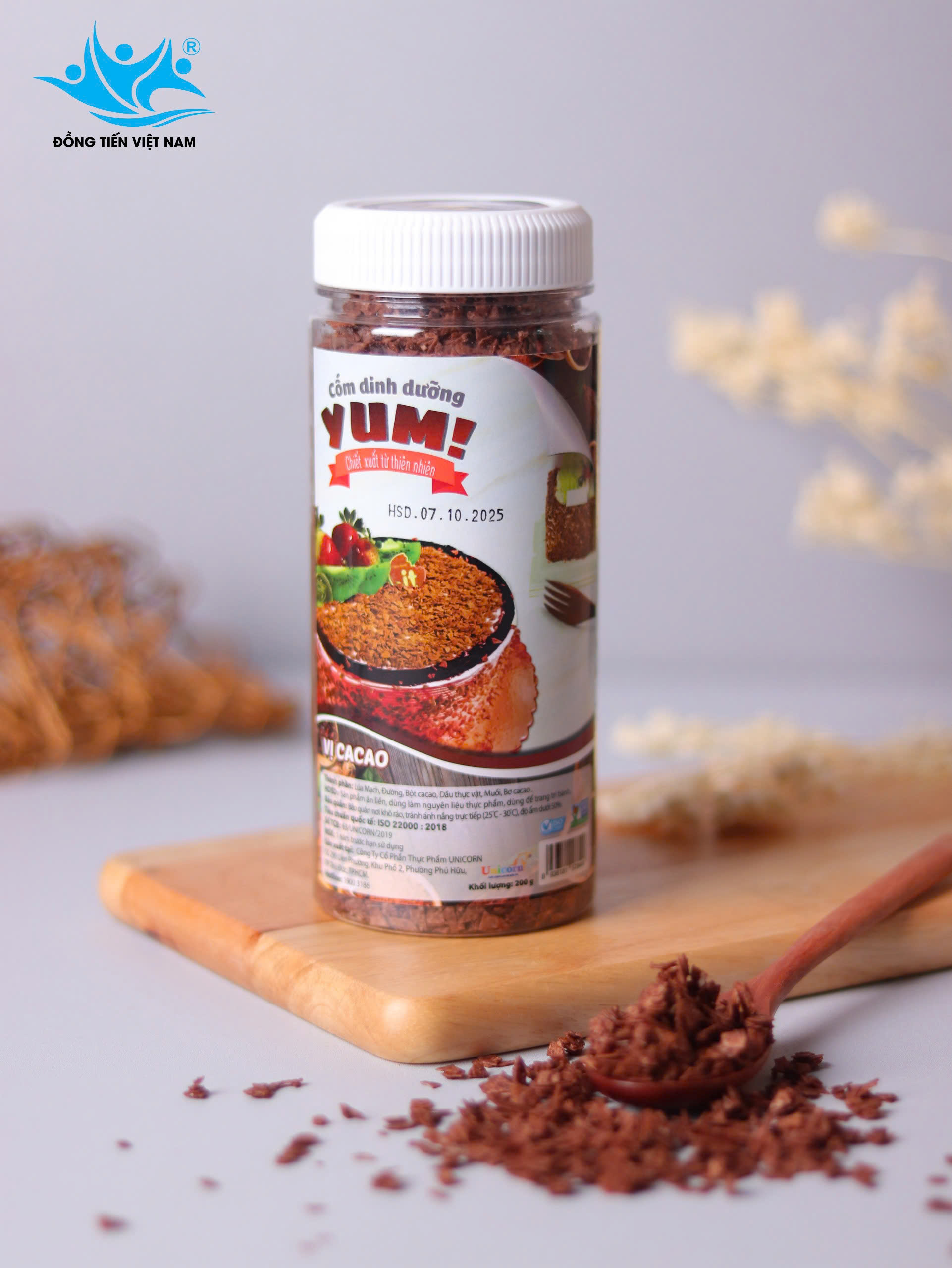 Tổng Hợp Cốm Dinh Dưỡng Yum! 200g-Vị ca cao