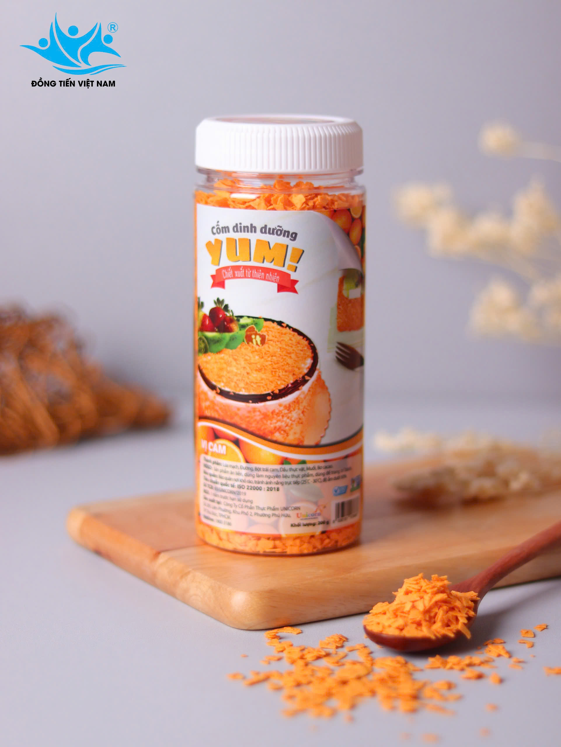 Tổng Hợp Cốm Dinh Dưỡng Yum! 200g-Vị cam