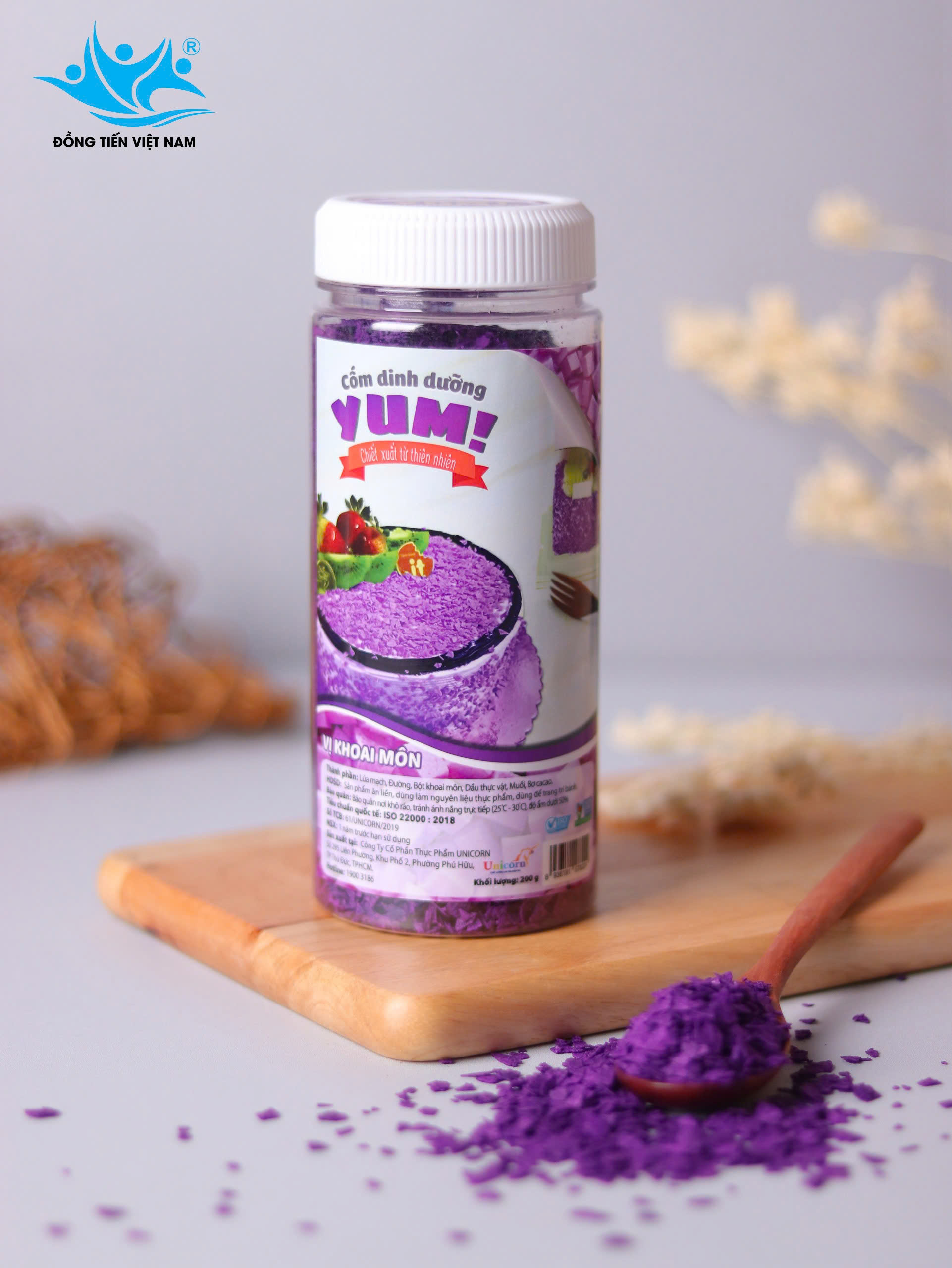 Tổng Hợp Cốm Dinh Dưỡng Yum! 200g-Vị khoai môn