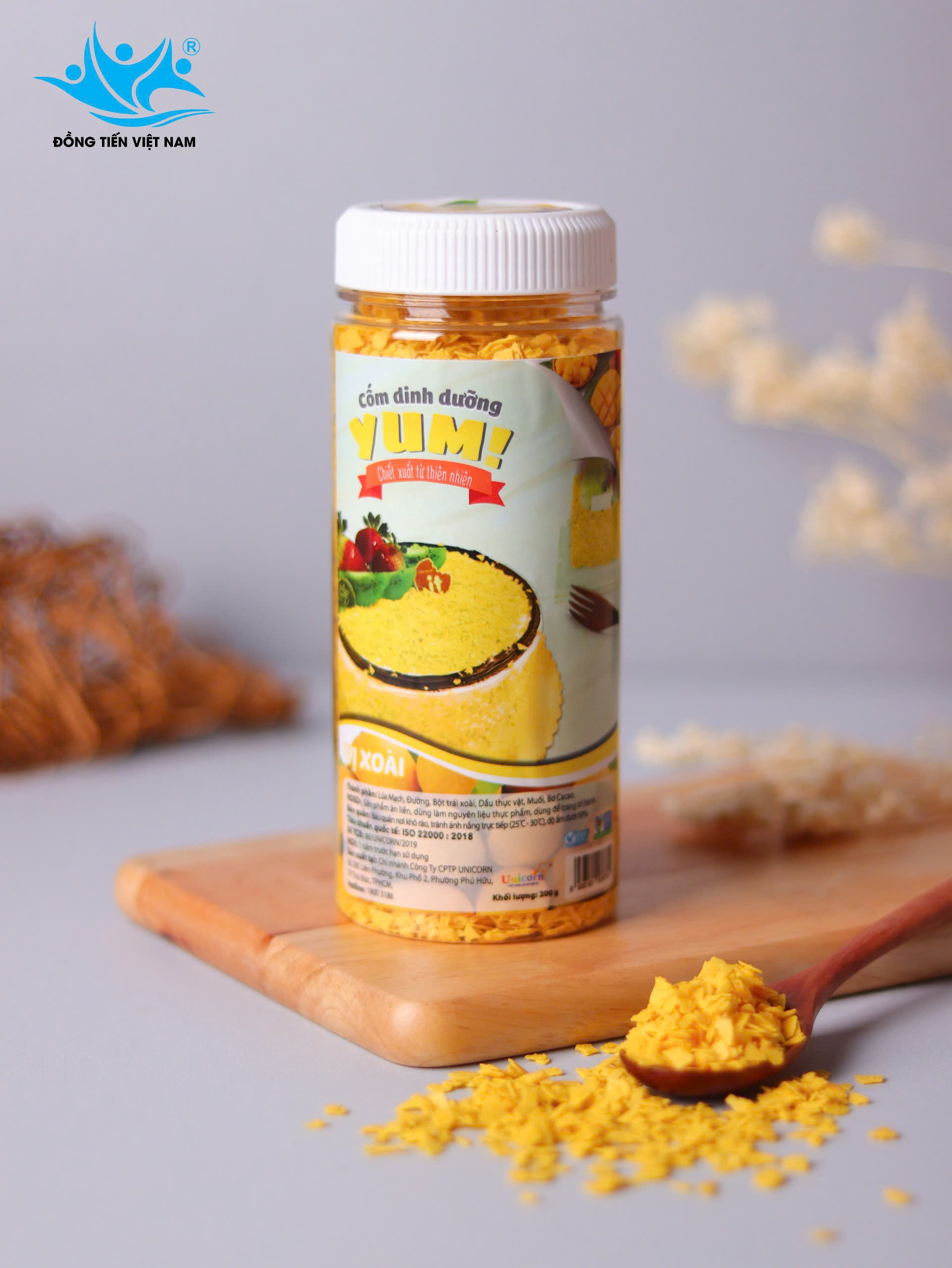 Tổng Hợp Cốm Dinh Dưỡng Yum! 200g-Vị xoài