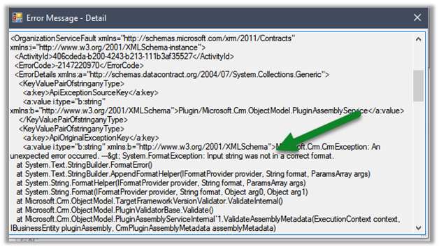 Fixed – System.Formatexception: Input String Was Not In A Correct Format  Exception While Registering Plugin In Dynamics 365 | Nishant Rana'S Weblog