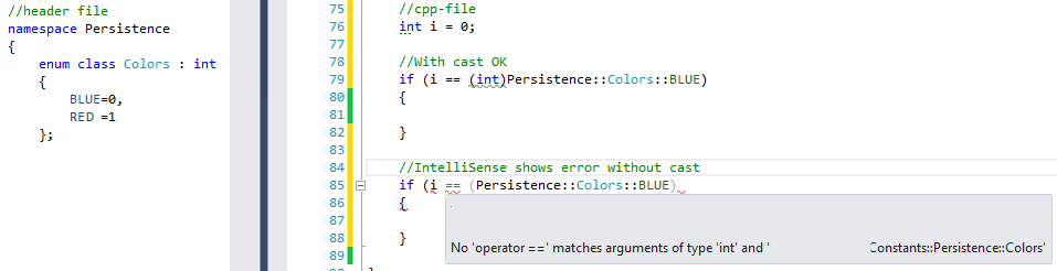 C++ - Avoid Cast While Comparing Enum Class With Int - Stack Overflow