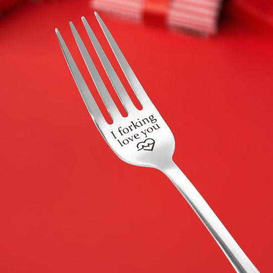 I Forking Love You - Engraved Fork, Stainless Steel Fork, Birthday Gift,  Gift For Anyone, Mother'S Day, | Wish