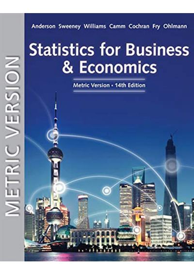 Statistics For Business & Economics, Metric Edition, Cengage Ebook, 12  Months Digital Access