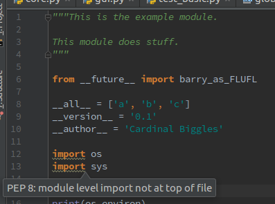 Python - Coding Style (Pep8) - Module Level 