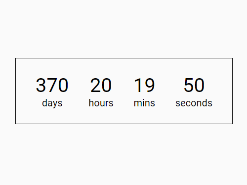 Easy Datetime Countdown Timer - Countdown.Js | Css Script