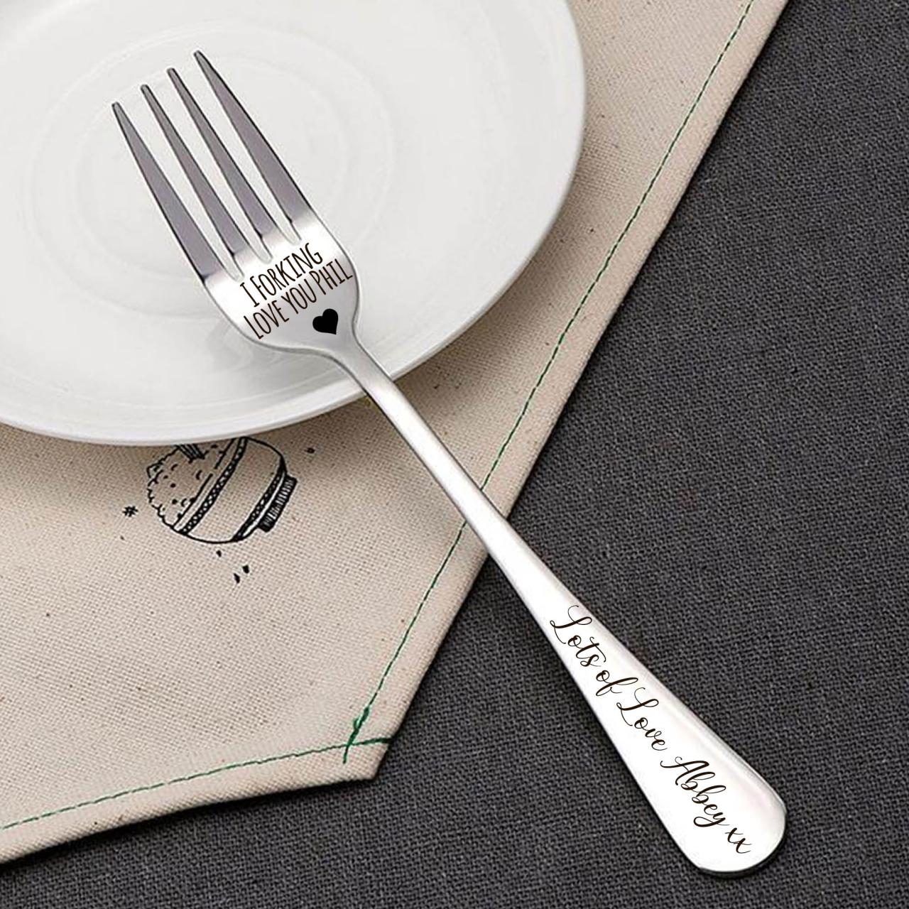 Personalised Forking Love You Fork Valentines Gift | The Laser Boutique