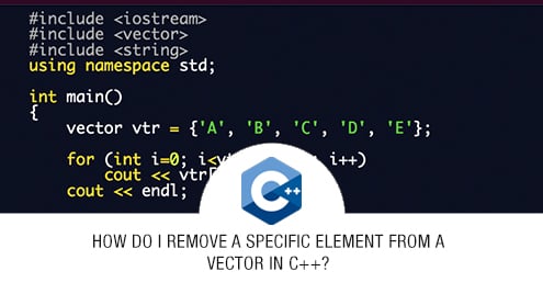 How Do I Remove A Specific Element From A Vector In C++?