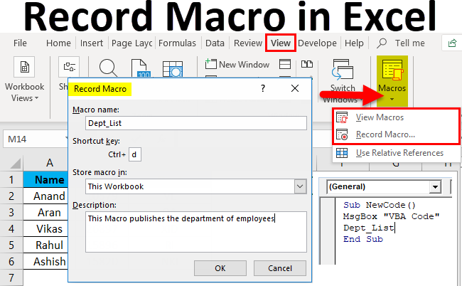 Record Macro In Excel | How To Record Macro In Excel?