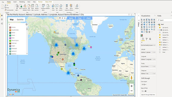 Google Maps For Power Bi | Dynamica Labs