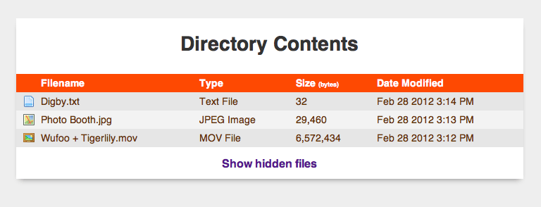 Display Styled Directory Contents | Css-Tricks - Css-Tricks