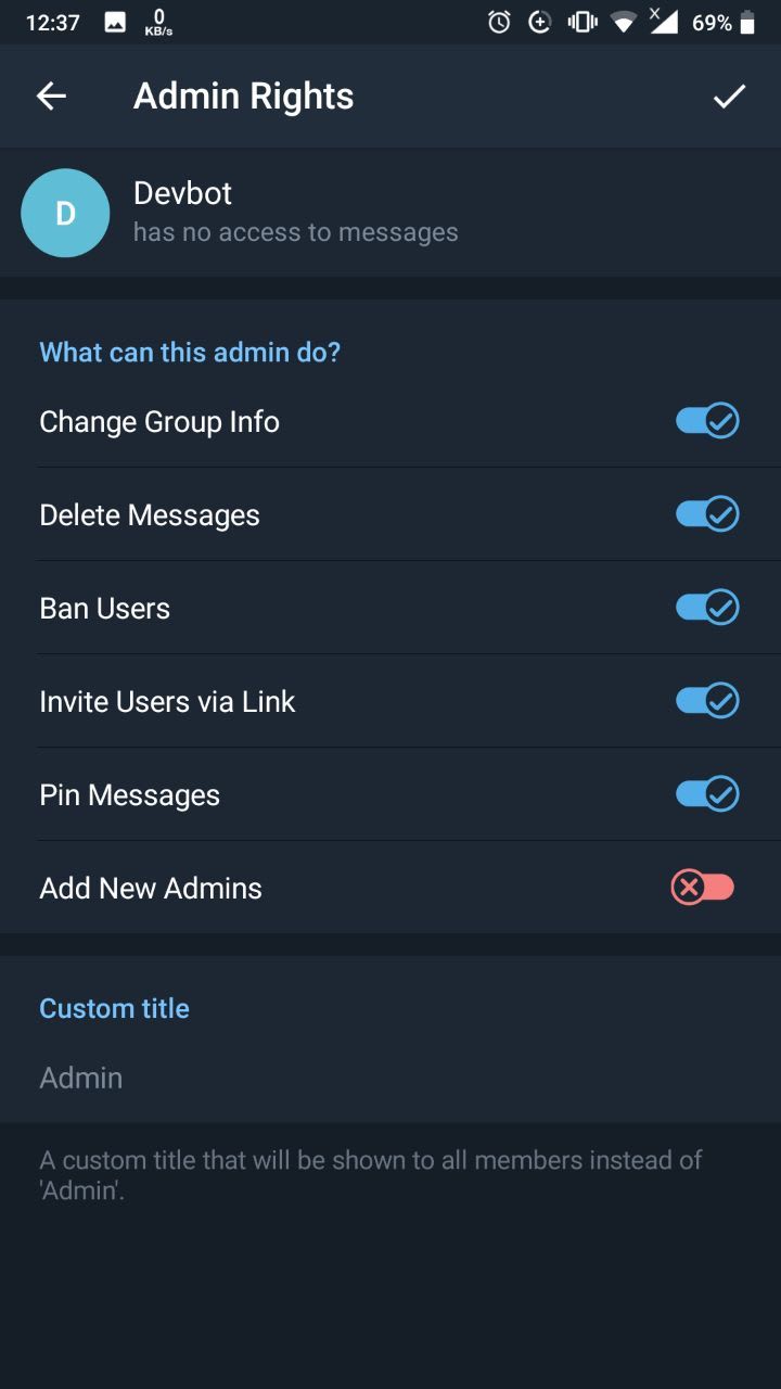 Sending Messages With Telegram Bot - Dev Community
