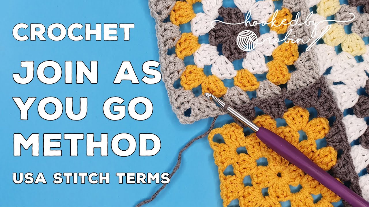 How To Crochet The Join As You Go (Jayg) Method | Granny Square Joining |  How To Join - Youtube