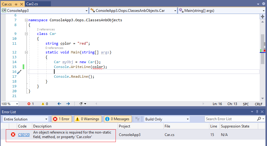 C# : Error Cs0120 An Object Reference Is Required For The Non-Static Field,  Method, Or Property | Jaspersoft Community