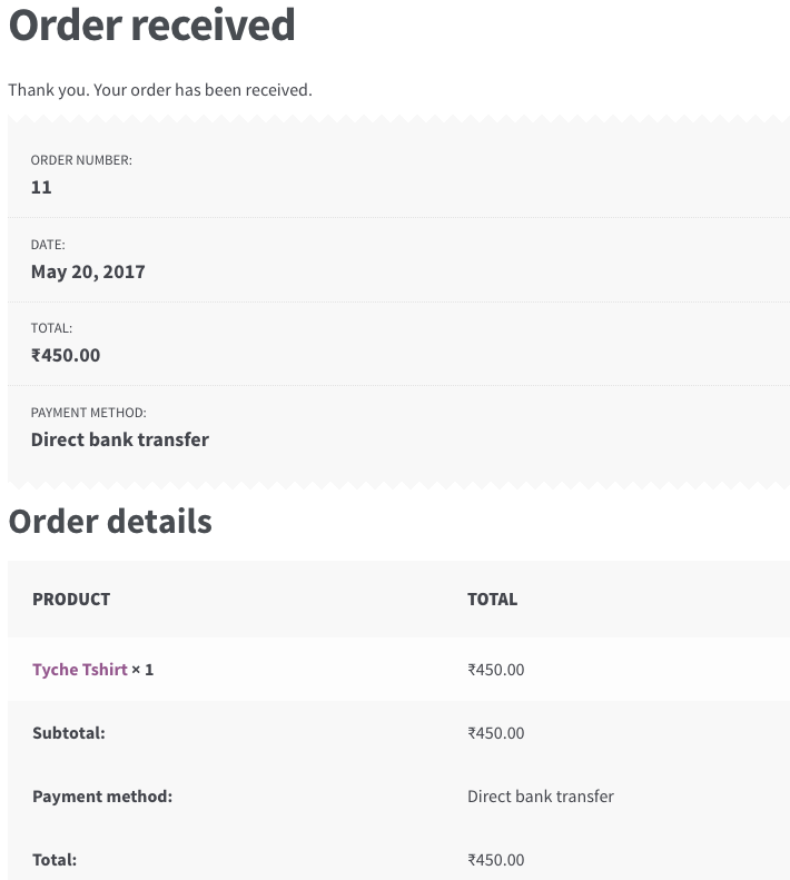 How To Customize The Woocommerce Thank You Page - Tyche Softwares