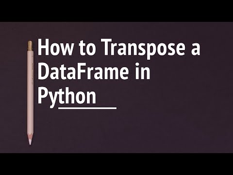 How to Transpose Data Frame Pandas | Python